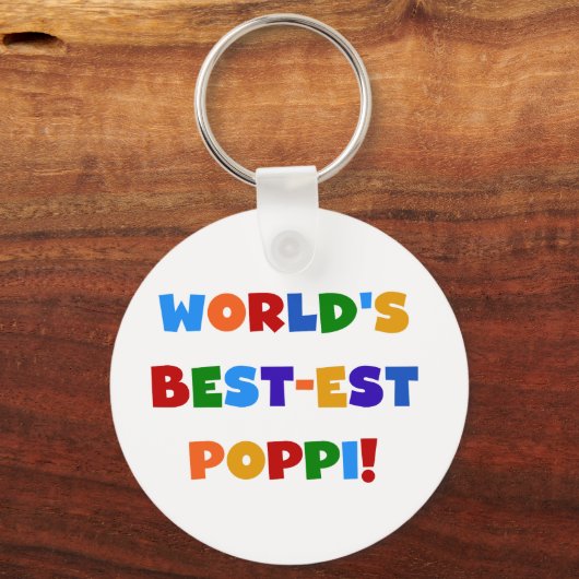 世界で最も最高の高いポピ鮮やかな色彩の贈り物 キーホルダー (正面)