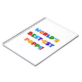 世界で最も最高の高いポピ鮮やかな色彩の贈り物 ノートブック (左側)