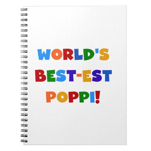 世界で最も最高の高いポピ鮮やかな色彩の贈り物 ノートブック (正面)