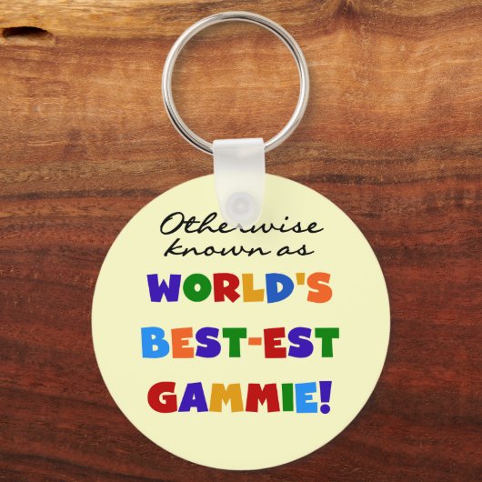 世界で最も最高の高いGammie Tシャツとギフト キーホルダー (正面)