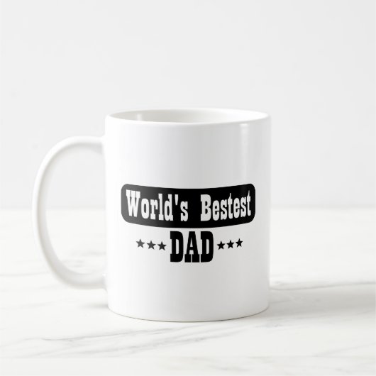 世界で最も注目すべきパパ コーヒーマグカップ (左)