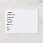 世界で最も熱いアメリカの火および炎の赤のmarbl 名刺 (裏面)