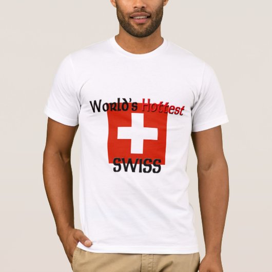 世界で最も熱いスイス人 Tシャツ (正面)