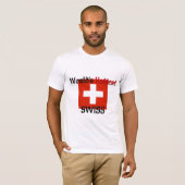 世界で最も熱いスイス人 Tシャツ (正面フル)
