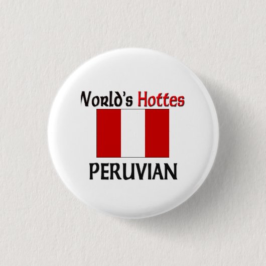 世界で最も熱いペルー 缶バッジ (正面)
