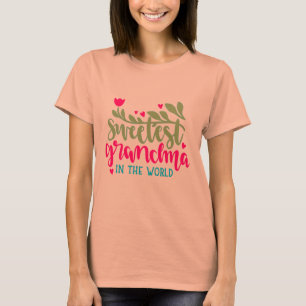世界で最も甘い祖母のデザイン Tシャツ
