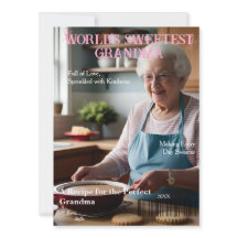 世界で最も甘い祖母の雑誌カバーカード