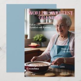 世界で最も甘い祖母の雑誌カバーカード