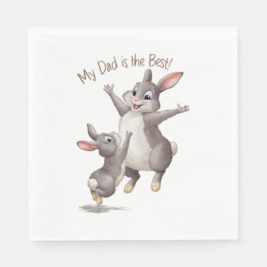 世界で最も素敵なお父さん スタンダードランチョンナプキン (正面)