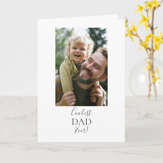 世界で最も素敵なパパへ！カード カード (黄色い花)