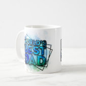 世界で最も素敵なパパ コーヒーマグカップ (正面左)