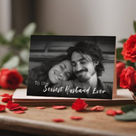 世界で最も素敵な夫の写真 バレンタインデー カード