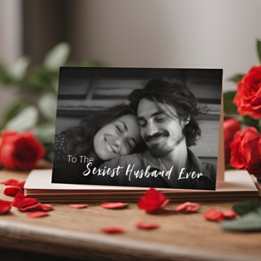 世界で最も素敵な夫の写真 バレンタインデー カード