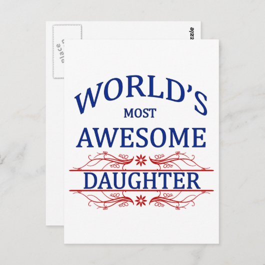 世界で最も素敵な娘 ポストカード (正面/裏面)
