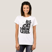 世界で最も素敵な猫ママ グラフィック Tシャツ (正面フル)