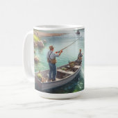 世界で最も素敵な釣りパパ コーヒーマグ コーヒーマグカップ (正面左)