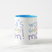 世界で最も素晴らしいお母さんの信号器の大きいマグ マグカップ (中央)