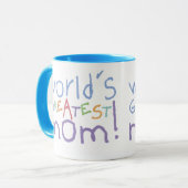 世界で最も素晴らしいお母さんの信号器の大きいマグ マグカップ (正面左)