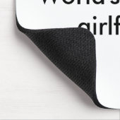 世界で最も素晴らしいガールフレンドのマウスパッド マウスパッド (コーナー)