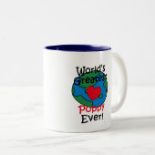 世界で最も素晴らしいケシのハート ツートーンマグカップ (正面右)