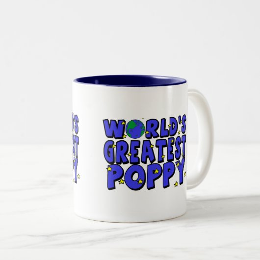 世界で最も素晴らしいケシ ツートーンマグカップ (正面右)