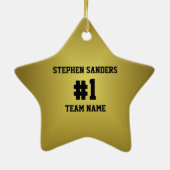 世界で最も素晴らしいサッカーのコーチのオーナメント セラミックオーナメント (裏面)