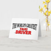 世界で最も素晴らしいタクシー運転手 カード (黄色い花)
