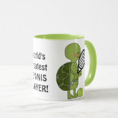 世界で最も素晴らしいテニス選手のコーヒー・マグのコップ マグカップ (正面右)