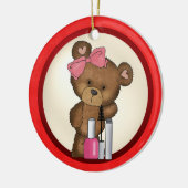 世界で最も素晴らしいネイリストのオーナメント セラミックオーナメント (左)