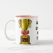 世界で最も素晴らしいネイルの技術のコーヒー・マグ ツートーンマグカップ (左)