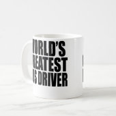 世界で最も素晴らしいバス運転手 コーヒーマグカップ (正面左)
