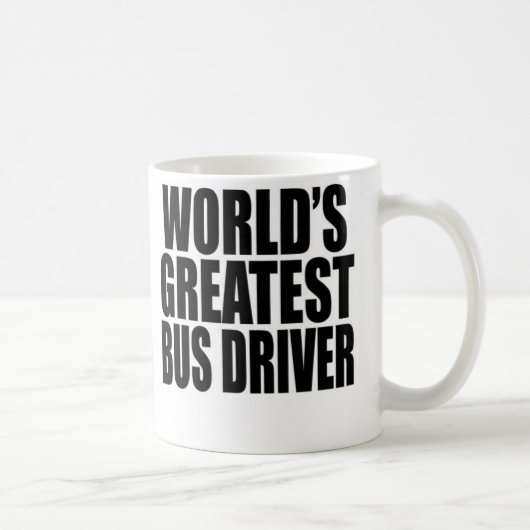 世界で最も素晴らしいバス運転手 コーヒーマグカップ (右)