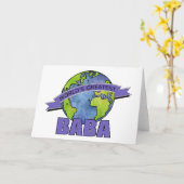 世界で最も素晴らしいババ カード (黄色い花)