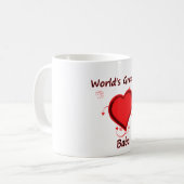 世界で最も素晴らしいババ コーヒーマグカップ (正面左)