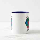 世界で最も素晴らしいパパのハート ツートーンマグカップ (中央)