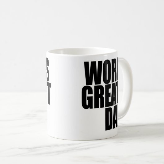 世界で最も素晴らしいパパのマグ コーヒーマグカップ (正面右)