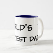 世界で最も素晴らしいパパのマグ ツートーンマグカップ (正面右)