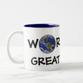 世界で最も素晴らしいパパのマグ ツートーンマグカップ (左)