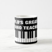 世界で最も素晴らしいピアノの教師のコーヒー・マグ コーヒーマグカップ (中央)
