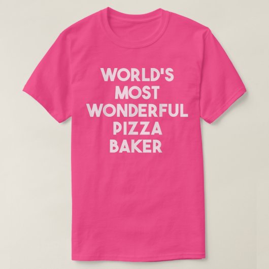 世界で最も素晴らしいピザ屋 Tシャツ (デザイン正面)