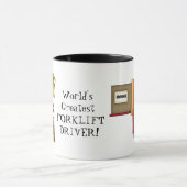 世界で最も素晴らしいフォークリフトの運転者のコーヒー・マグ マグカップ (中央)