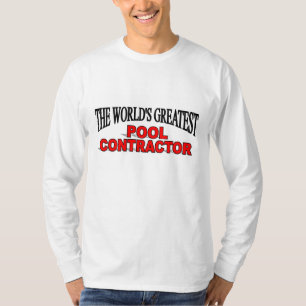 世界で最も素晴らしいプールの建築業者 Tシャツ