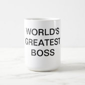 世界で最も素晴らしいボスのマグ コーヒーマグカップ (中央)