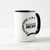 世界で最も素晴らしいボス|のヴィンテージのコーヒー・マグ マグカップ (正面右)
