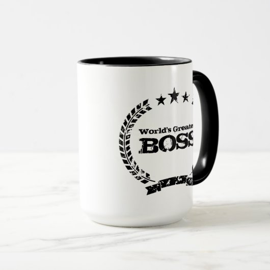 世界で最も素晴らしいボス|のヴィンテージのコーヒー・マグ マグカップ (正面右)