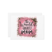 世界で最も素晴らしいママ カード (正面/裏面インサイチュ)