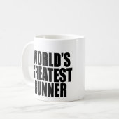 世界で最も素晴らしいランナー コーヒーマグカップ (正面左)