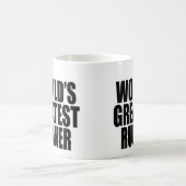 世界で最も素晴らしいランナー コーヒーマグカップ (中央)
