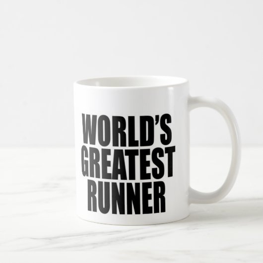 世界で最も素晴らしいランナー コーヒーマグカップ (右)