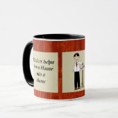 世界で最も素晴らしい不動産仲介業者のマグ マグカップ (正面左)